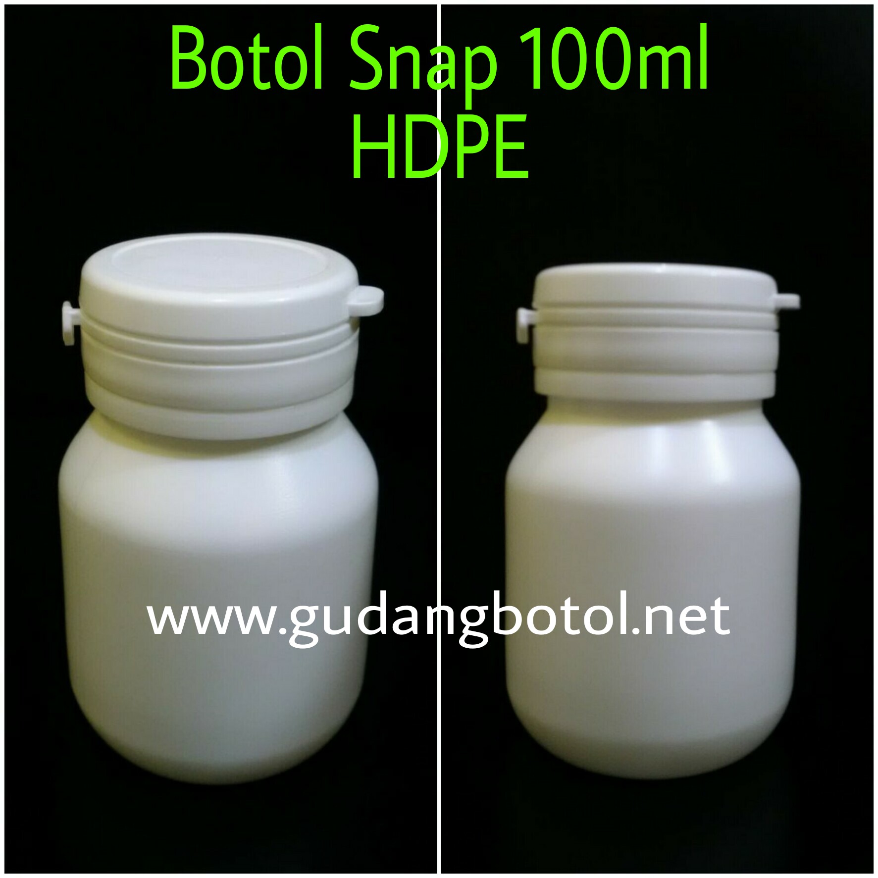 Botol Kapsul HDPE 100ml